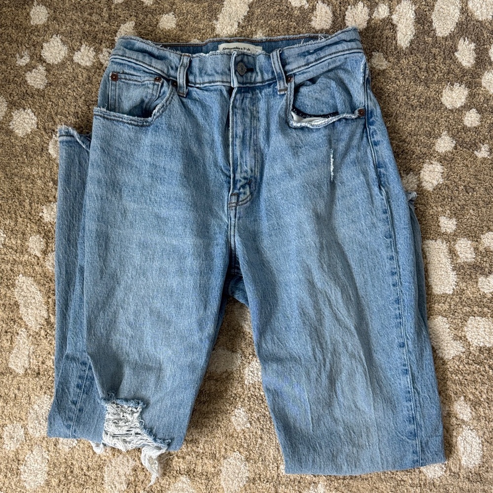 Abercrombie & Fitch Light Blue Straight Leg Jeans
